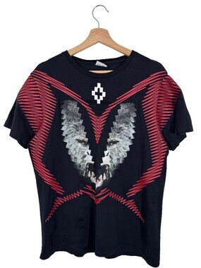 Marcelo Burlon Split Gorilla Overprint Short Sleeve T-shirt Black men's size S